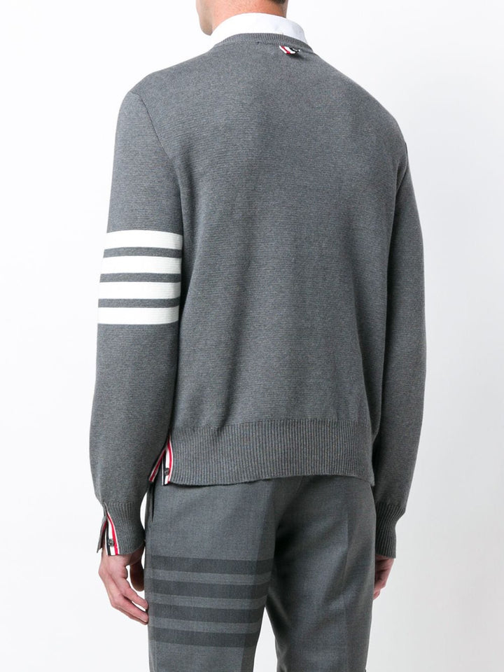 Thom-Browne-Milano-Stitch-Crew-Neck-Pullover-Grey-2