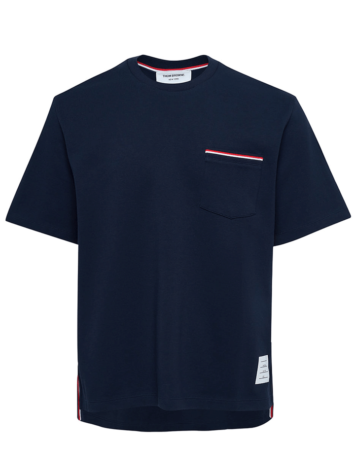Thom-Browne-Oversized-Short-Sleeve-Pocket-Tee-Navy-1