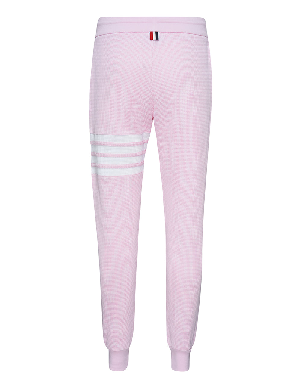Thom-Browne-Sweatpants-In-Waffle-With-4-Bar-Pink-2