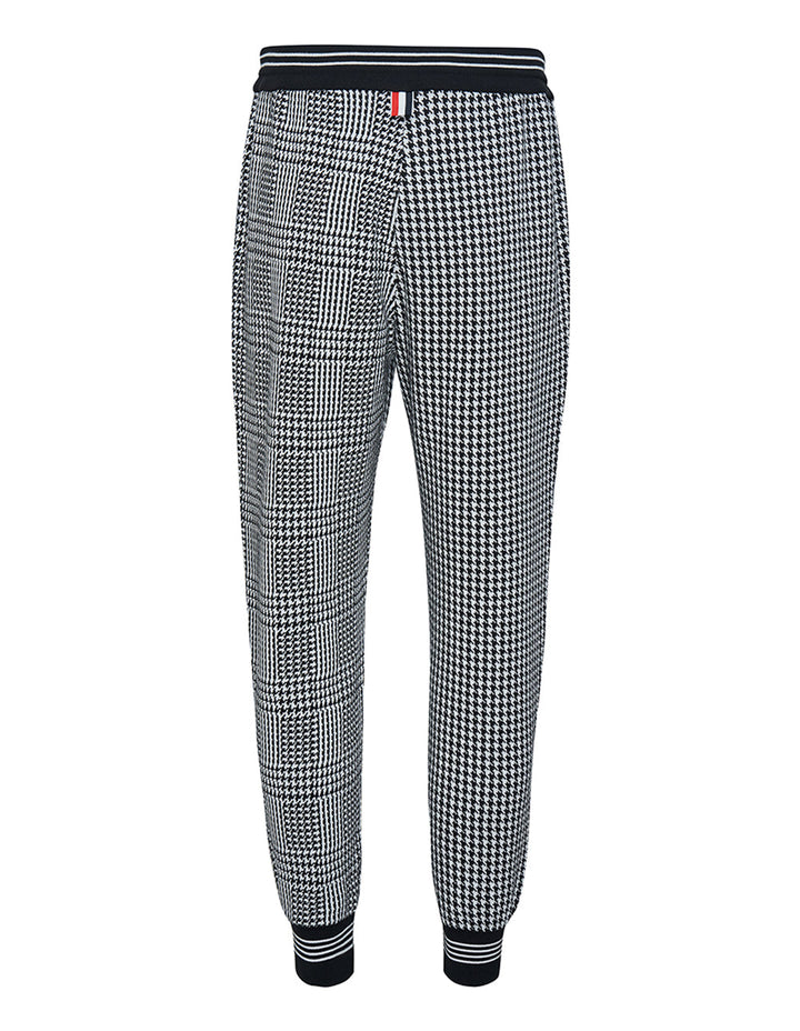 Thom Browne Houndstooth Cotton Sweatpants Black 2