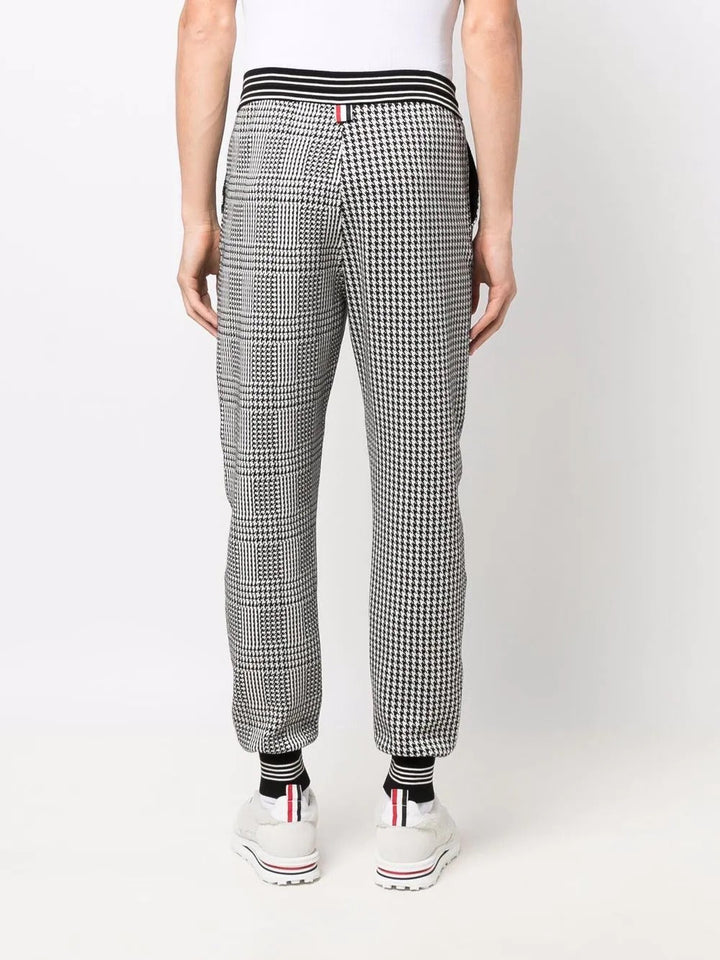 Thom Browne Houndstooth Cotton Sweatpants Black 4