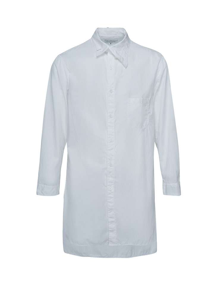 Yohji Yamamoto Chainstich Changing Collar Shirt White 1