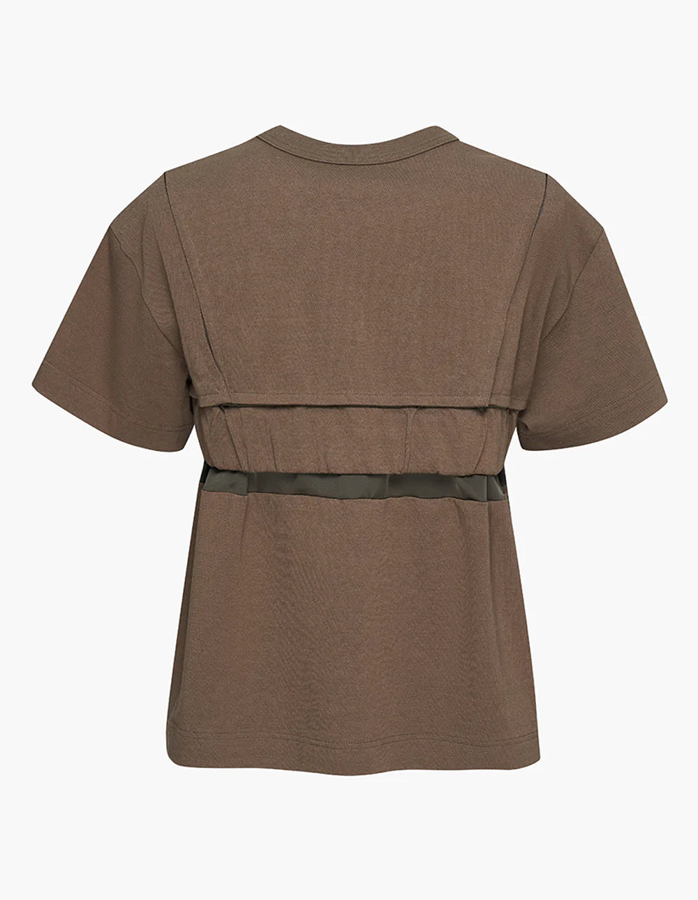 sacai Cotton Jersey T-Shirt Khaki 2