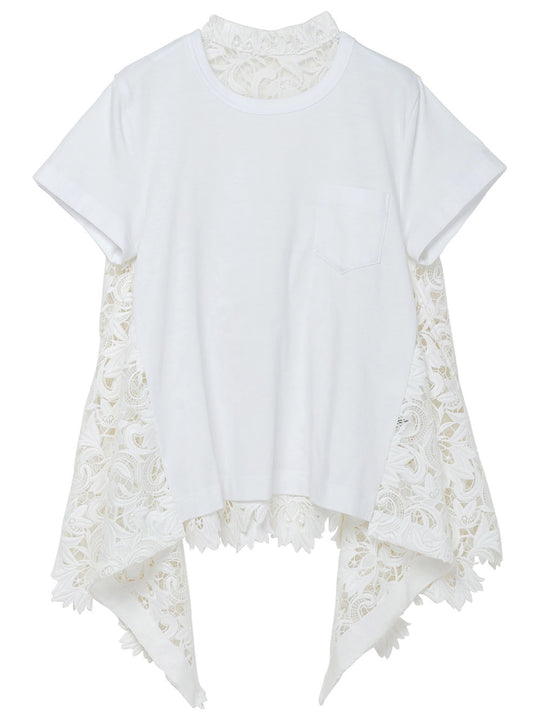 SACAI X CLUB21 50th Anniversary Lace T-Shirt